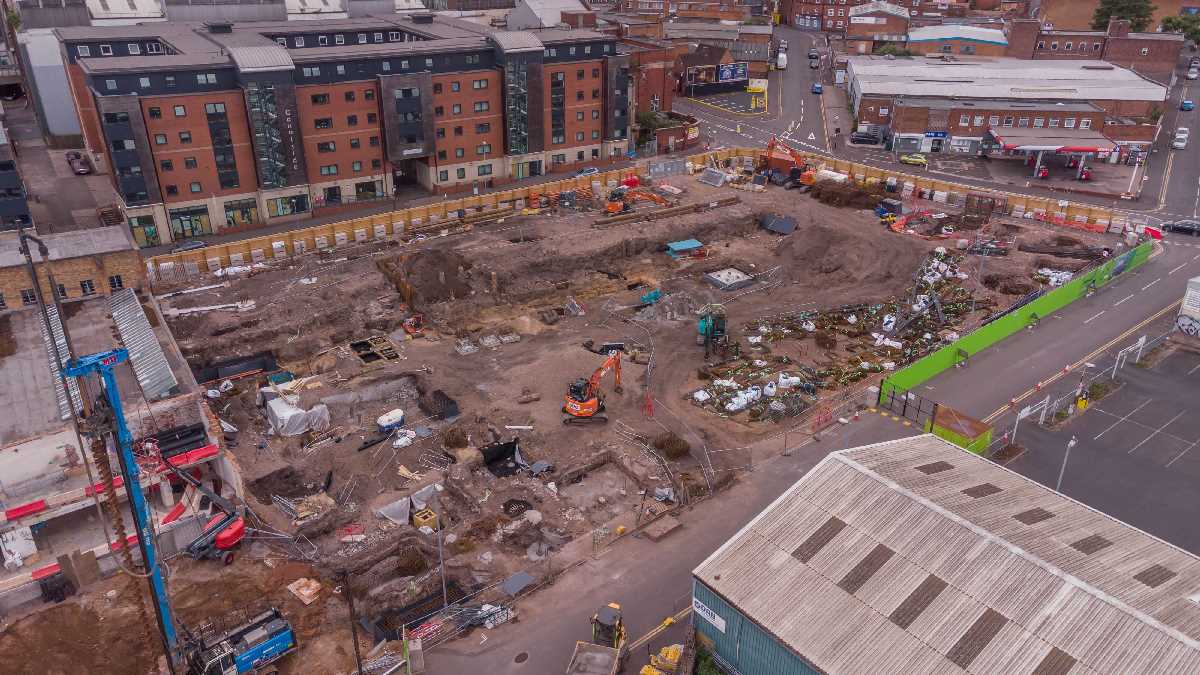 The Construction of The Crown Works, Gun Quarter - June 2022