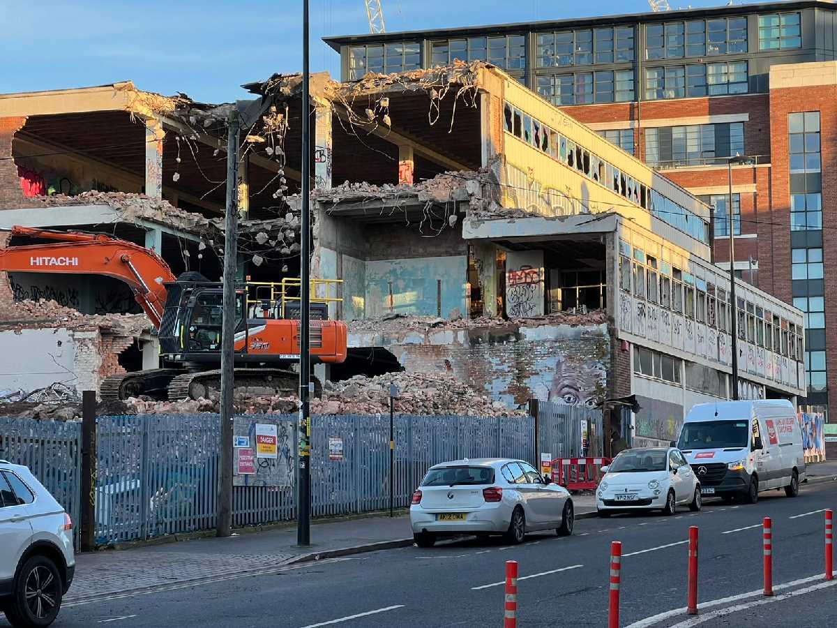 Demolition Resumes at 250 Bradford Street.