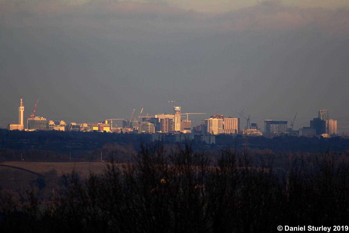 The ever-changing Birmingham Skyline - views into the City from Clent