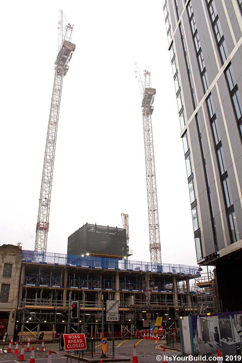 The Construction of The Mercian, Broad Street - November 2019