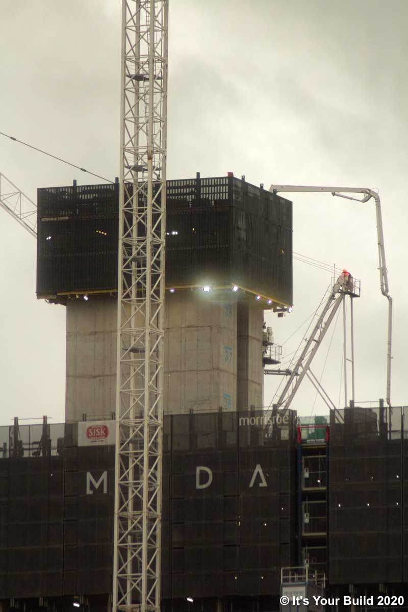 The Construction of The Mercian, Birmingham - November 2020 photography update 